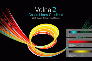 AE插件-win版Volna V2.0.1动态线条描边样式路径绘制生长动画