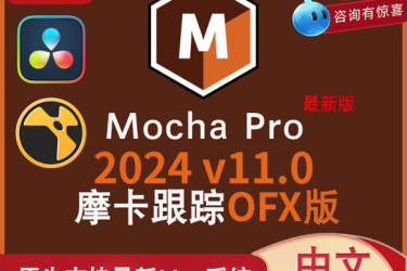 Nuke/达芬奇/OFXMac版插件Mocha Pro 20224 v11.0汉化版 摩卡跟踪摄像机反求插件