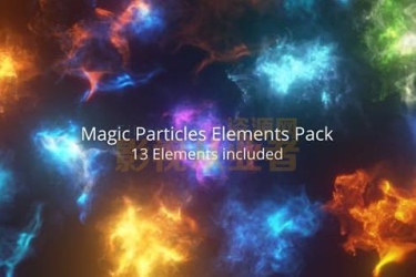 13组魔法科幻烟雾粒子特效合成视频素材Magic Particles Elements Pack