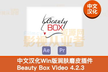 中文汉化Win版-视频人像皮肤美白磨皮AE/PR插件Digital Anarchy Beauty Box Video 4.2.3 Adobe