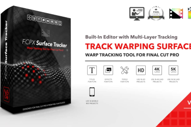 中文汉化FCPX Surface Tracker 1.0 FCPX表面网格跟踪插件